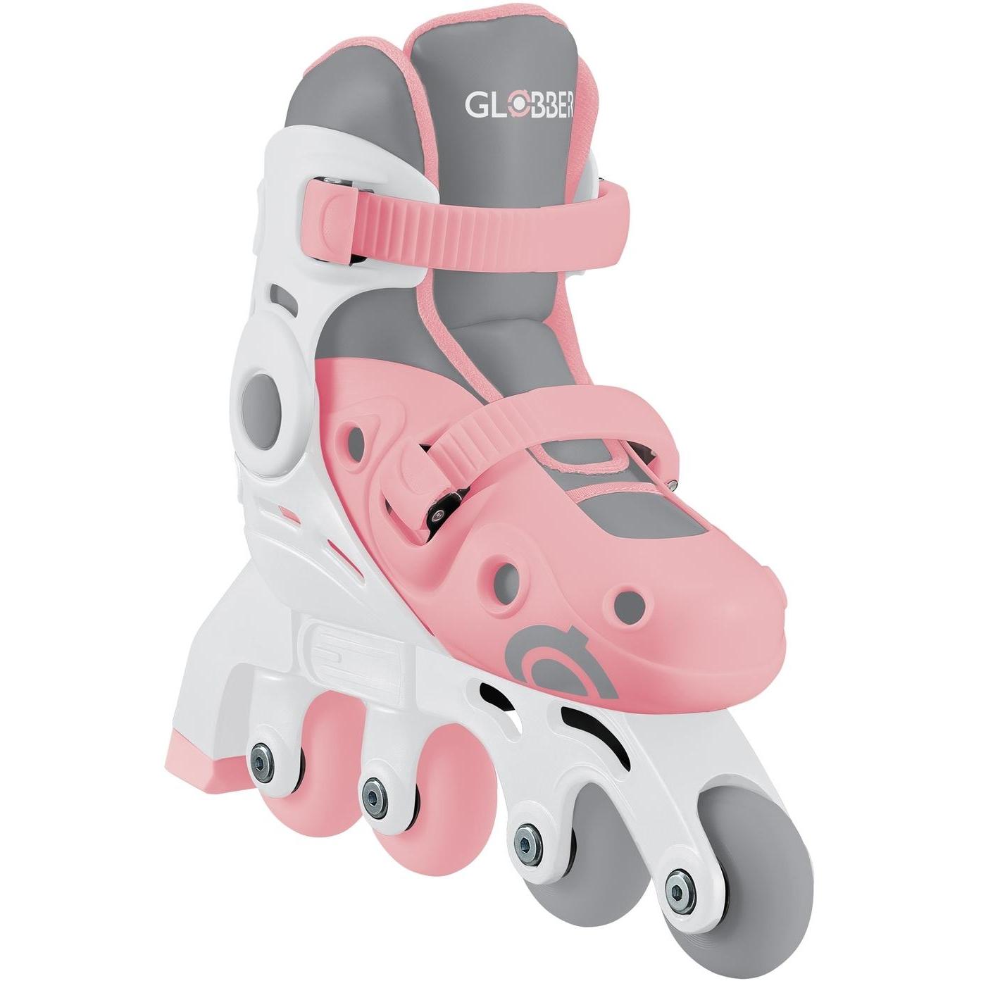 Globber Learning Inline Kids Skates 2in1 Pastel Pink