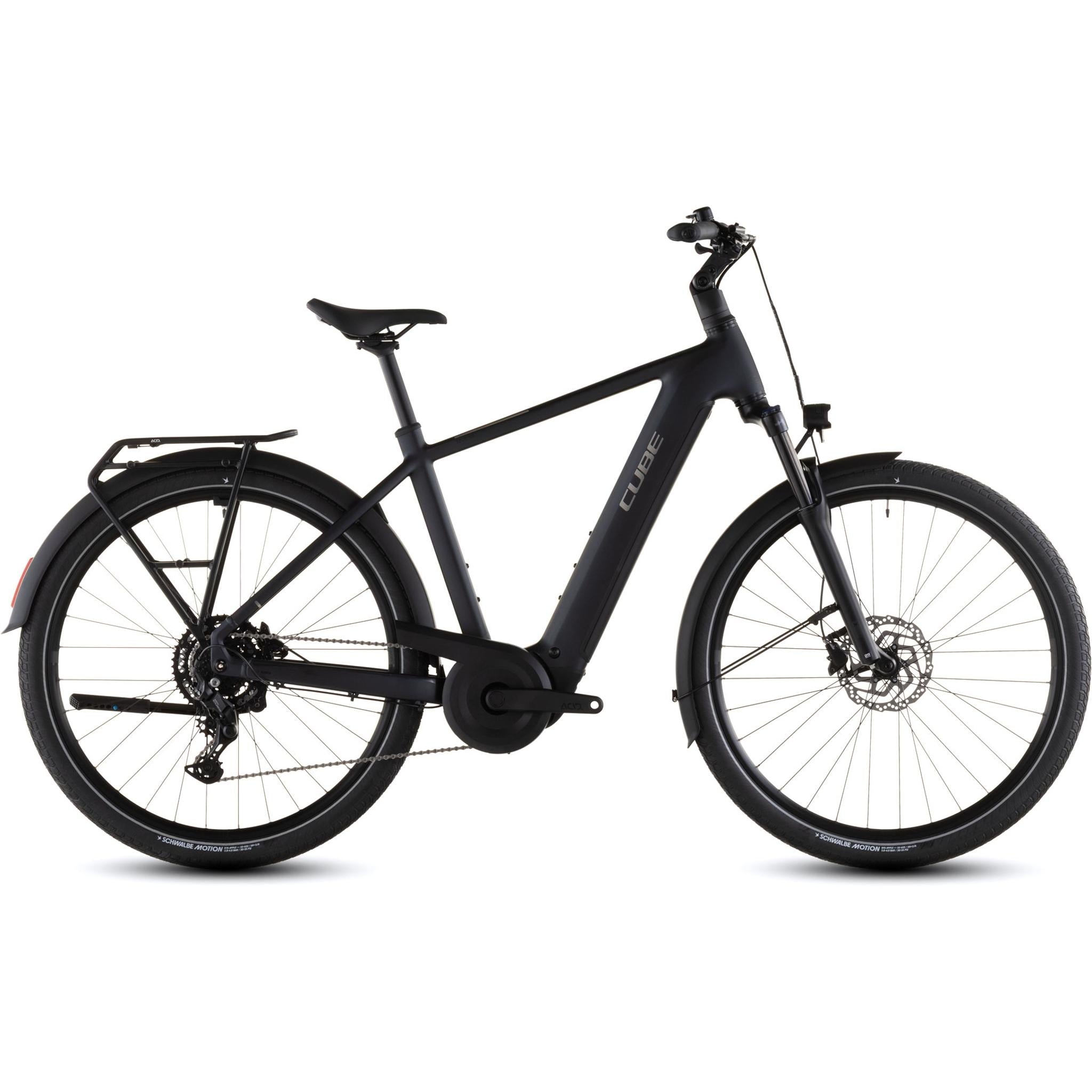Cube Touring Hybrid ONE 600 Electric Hybrid Bike Coal'n'Chrome